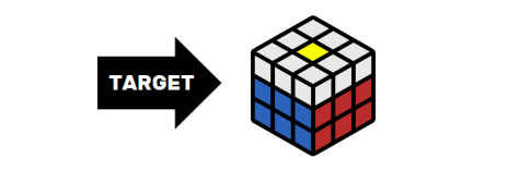 rumus rubik 3x3 menyelesaikan 4 edge di layar tengah
