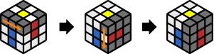 Tahapan Membuat Cross Putih Rubik 3x3 Memposisikan Bagian Bawah 2