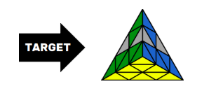 Rumus Rubik Pyraminx Menyelesaikan Edge Di Bagian Bawah