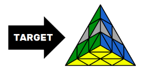 Rumus Rubik Pyraminx Terlengkap Pemula Pasti Bisa + Gambar - Menyelesaikan Edge di Bagian Bawah