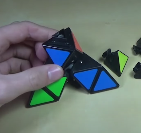 Rumus Rubik Pyraminx Terlengkap Pemula Pasti Bisa + Gambar -  bagian rubik