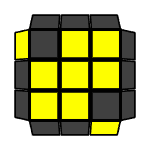 Rumus Rubik OLL - Tanda Plus - 5