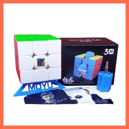 Rubik 3×3 Magnetic 3M MoYu Meilong Black & Stickerless