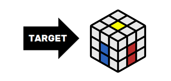 rumus rubik 3x3 cross putih sisi bawah