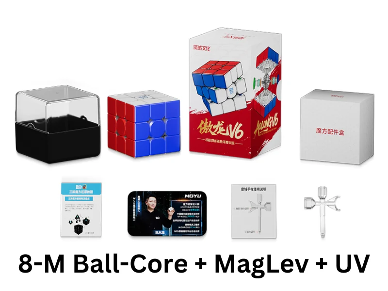 Rubik MoYu Aolong V6 3x3 8M Ball Core Maglev UV Stickerless