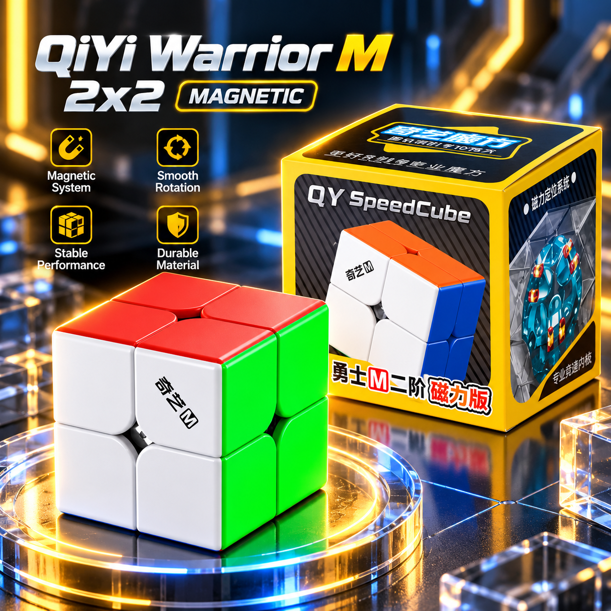 Rubik QiYi Warrior 2x2 M Black