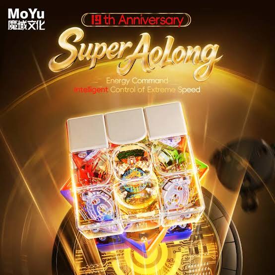 Rubik MoYu Super AoLong 3x3 M 19th Anniversary Stickerless