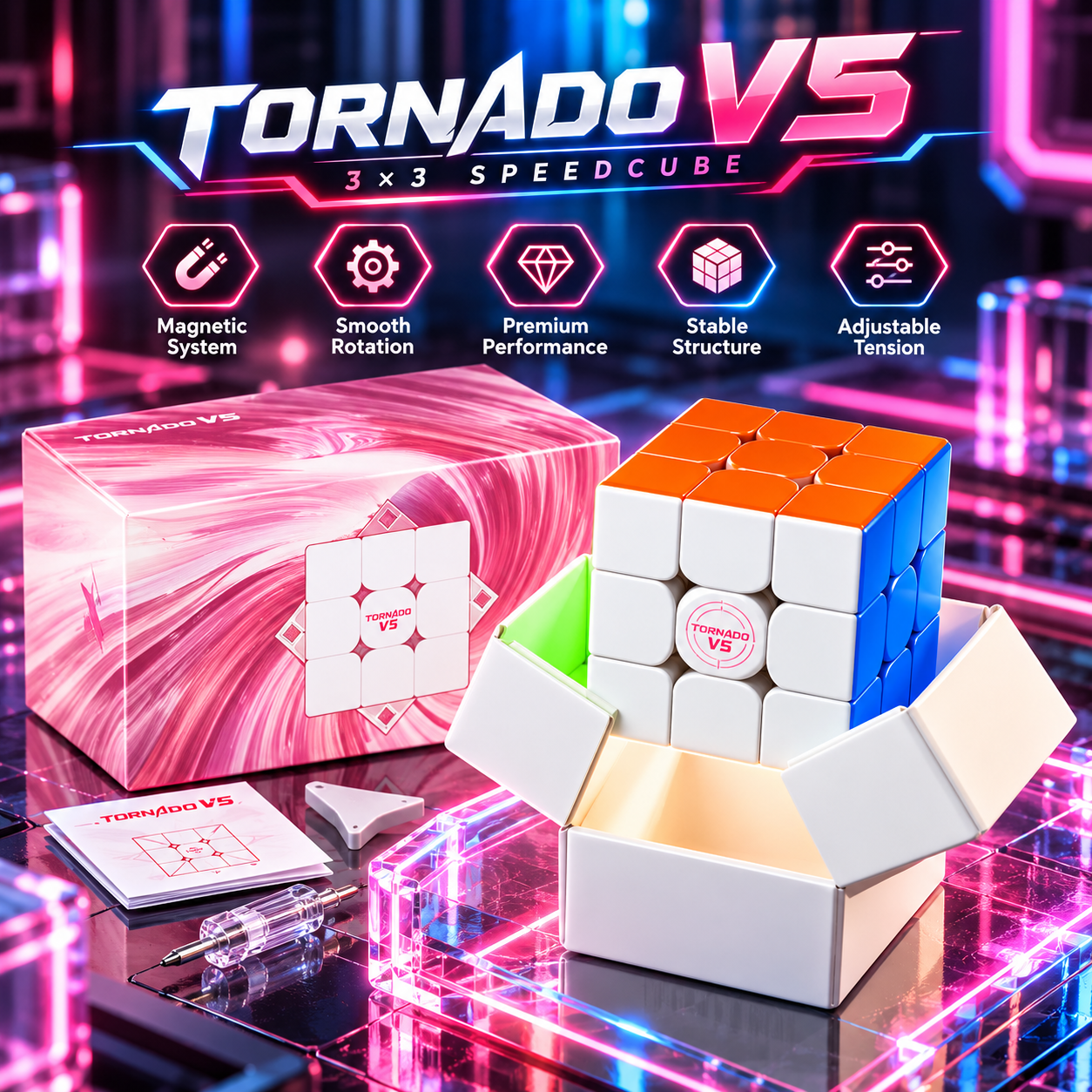 Rubik Picube & XMD Tornado V5 Pioneer UV