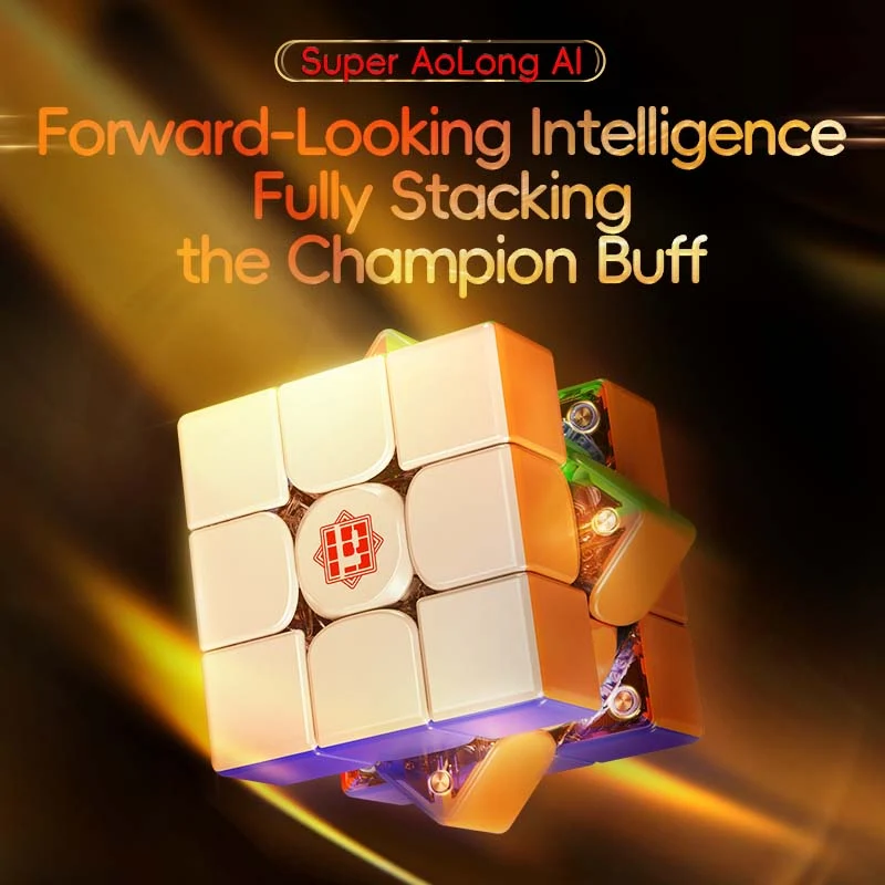 Rubik MoYu Super AoLong AI 3x3 M 19th Anniversary Stickerless