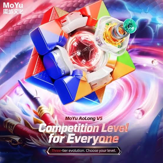 Rubik MoYu Aolong V5 3x3 M Standart & UV Stickerless