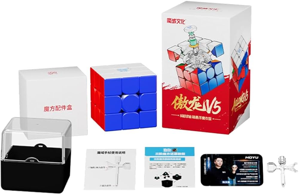 Rubik MoYu Aolong V5 3x3 8M Ball Core Maglev UV Stickerless