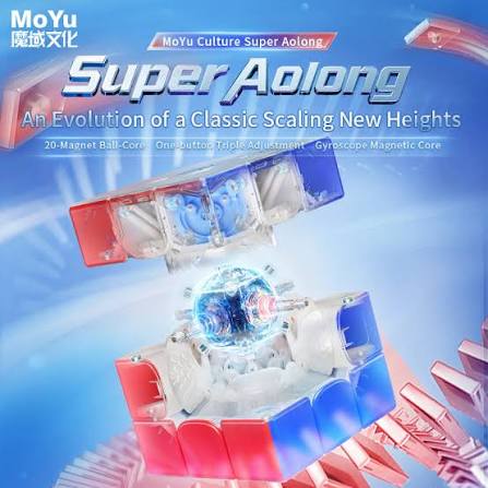 Rubik Super Aolong AI 3x3 Maglev 20M Ball Core UV Stickerless